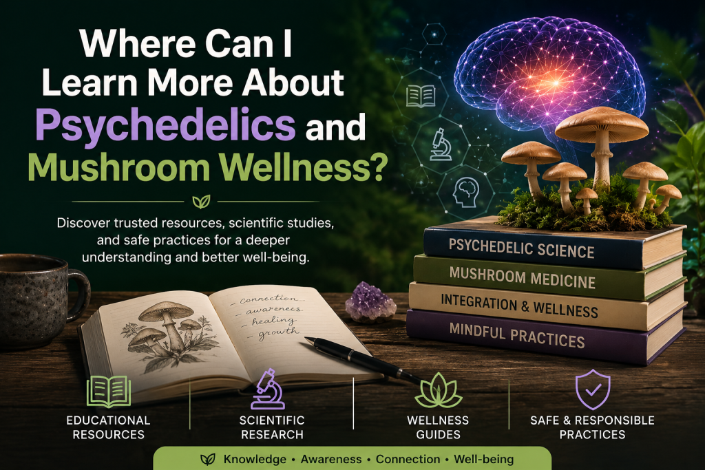 Where Can I Learn More About Psychedelics and Mushroom Wellness?