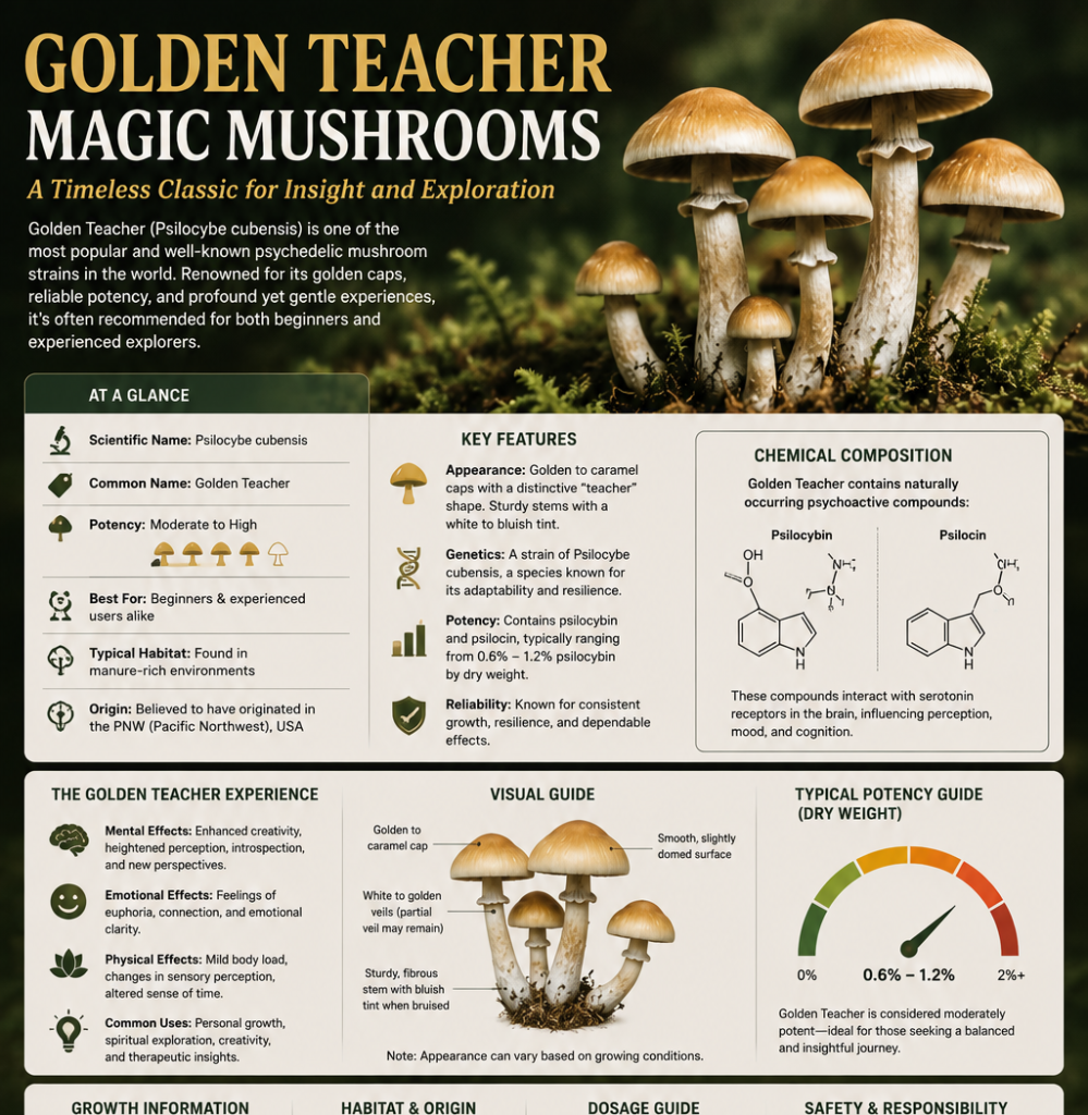 Golden Teacher Magic Mushrooms